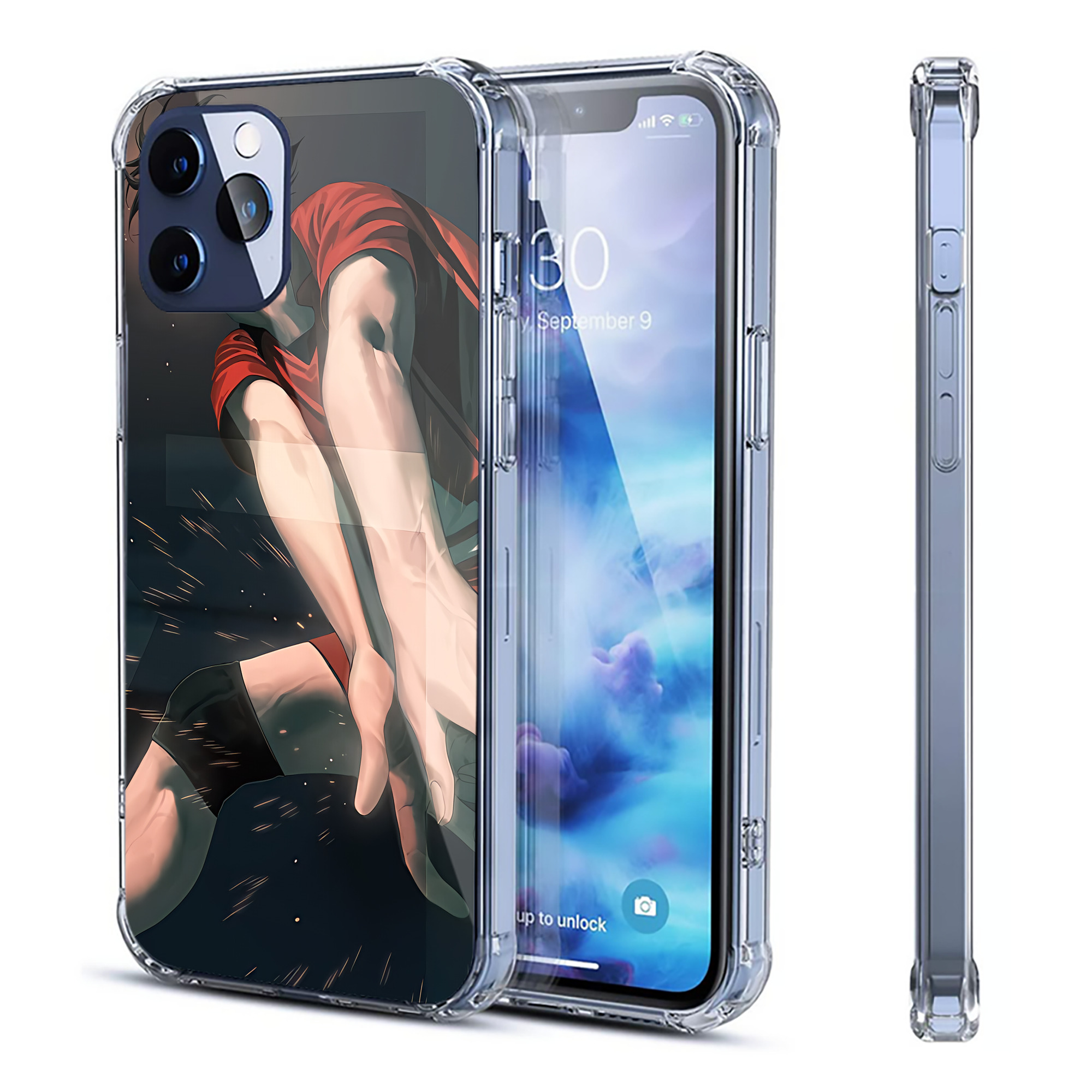 （画像用） ハイキュー!! Haikyu!! 【iPhone 12シリーズ対応】透明スマホケース（クリアソフトケース）